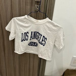 Cropped Los Angeles shirt from Brandy Melville